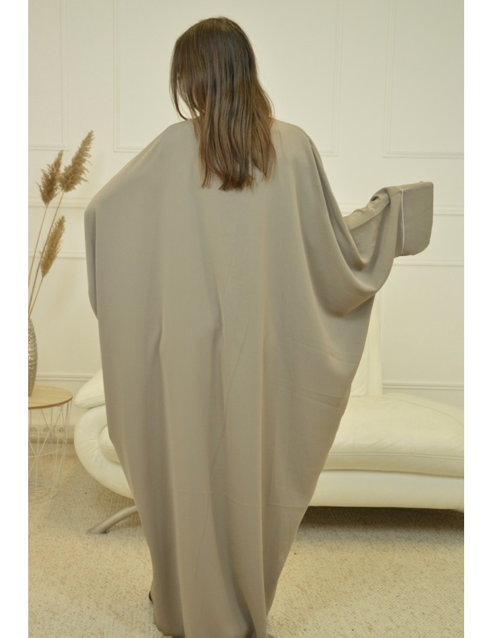 ROBE LONGUE ET AMPLE MASTOUR TAUPE - FEMME - Accueil