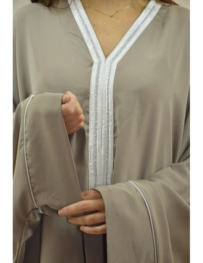 ROBE LONGUE ET AMPLE MASTOUR TAUPE - FEMME - Accueil