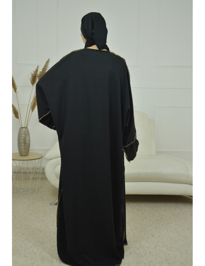 ENSEMBLE 2 PIECES AVEC VOILE INTEGRÉ NOIR ABAYA - MASTOUR - Accueil