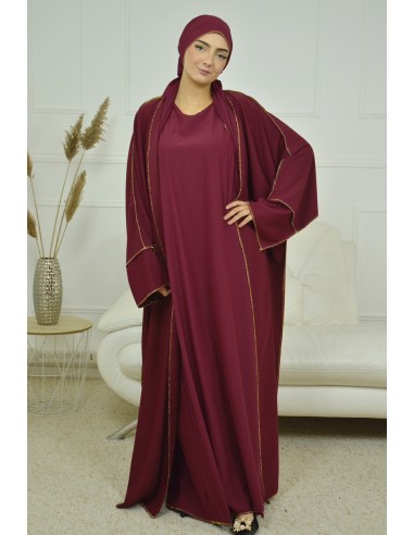 ENSEMBLE 2 PIECES AVEC VOILE INTEGRÉ...