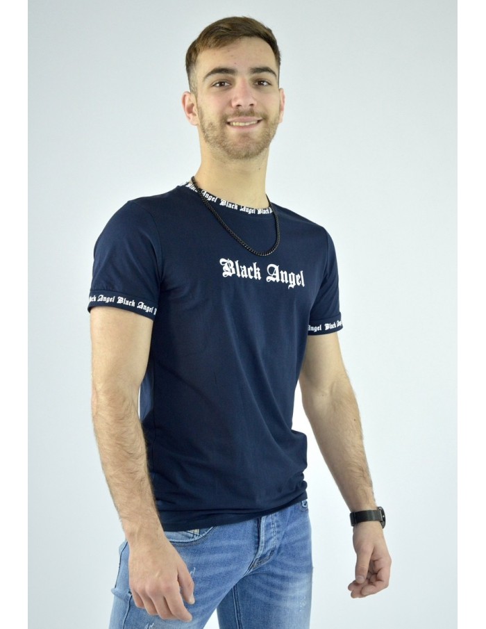 T-shirt BLACK ANGEL BLEU - homme - Accueil