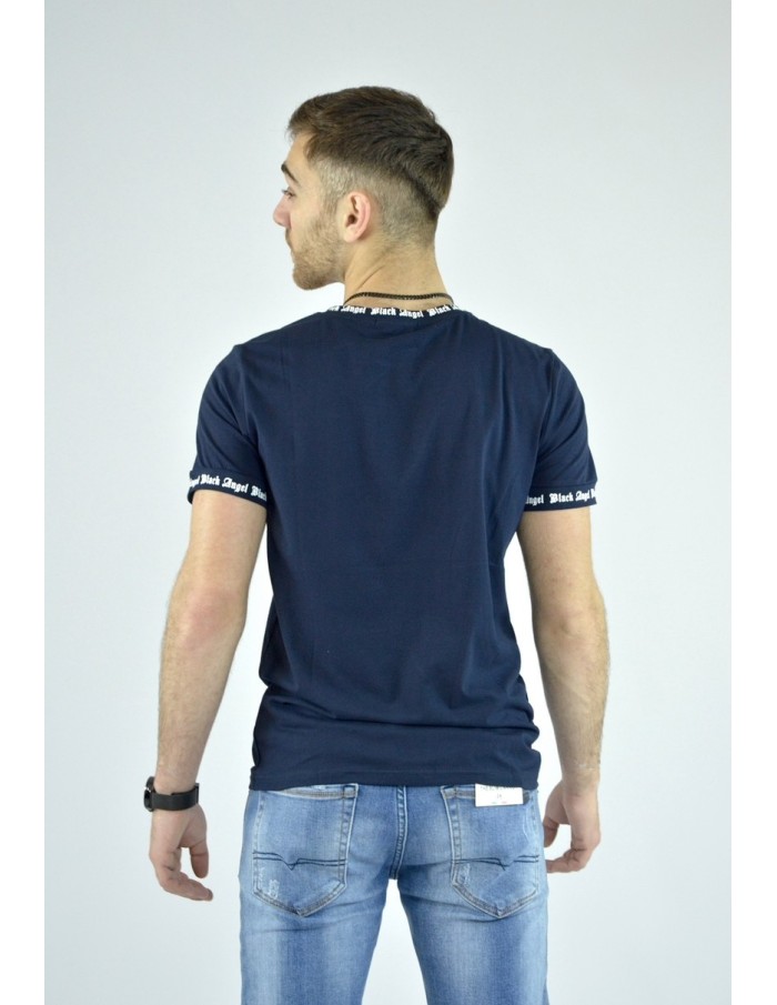 T-shirt BLACK ANGEL BLEU - homme - Accueil