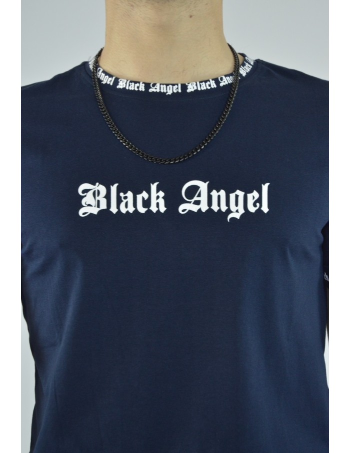 T-shirt BLACK ANGEL BLEU - homme - Accueil