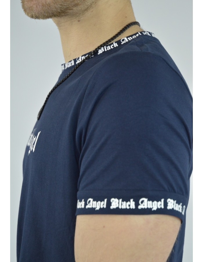 T-shirt BLACK ANGEL BLEU - homme - Accueil