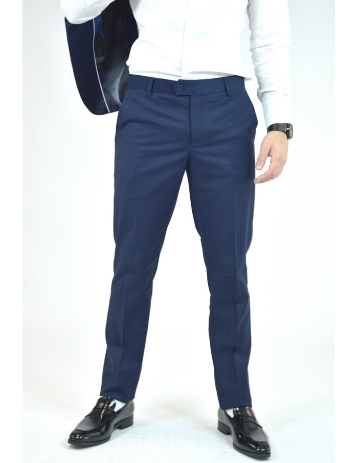 Ensemble costume 2 pièces bleu à motif - homme - Accueil