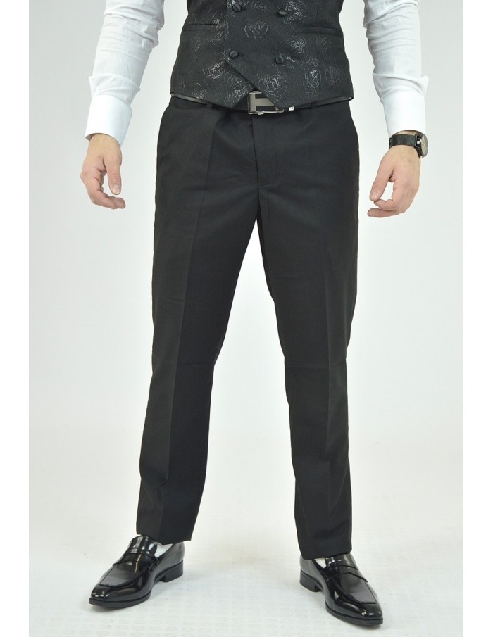 Ensemble costume 3 pièces noir à motif - homme - Accueil