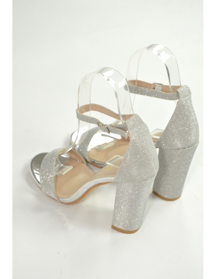 TALON HAUT -ARGENT PAILLETÉ -FEMME - Accueil
