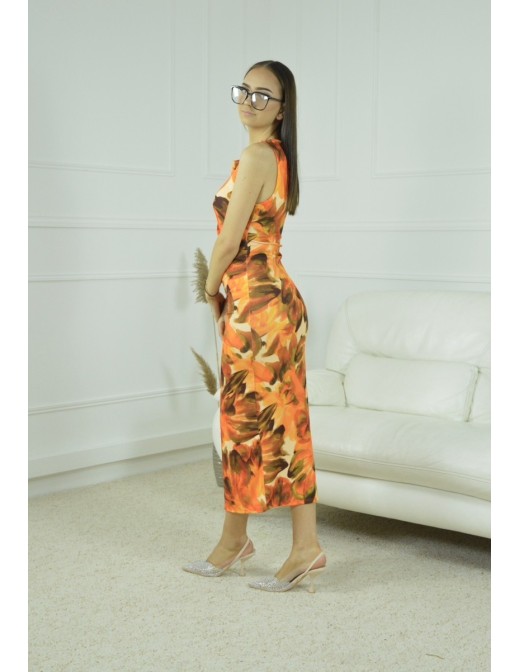 ROBE COLORES MOULANTE -FEMME- ORANGE - Accueil 2