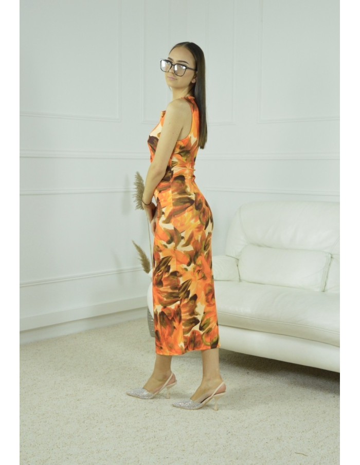ROBE COLORES MOULANTE -FEMME- ORANGE - Accueil