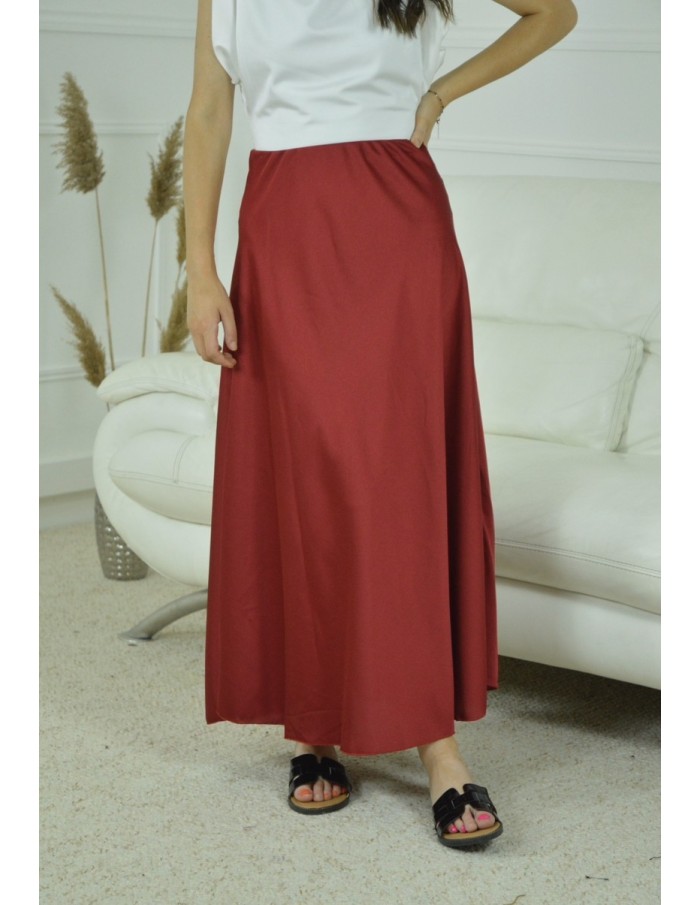 JUPE SATINE UNI- FEMME - Accueil