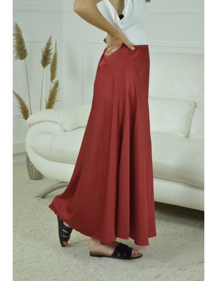 JUPE SATINE UNI- FEMME - Accueil