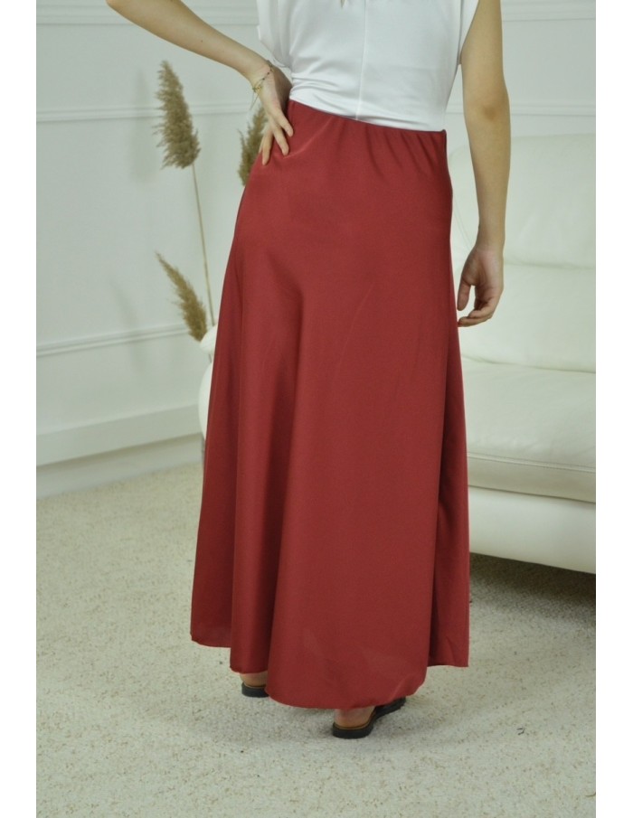 JUPE SATINE UNI- FEMME - Accueil