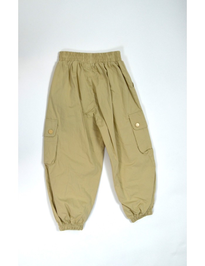 Pantalon cargo beige fille - 4 à 14 ans - Accueil