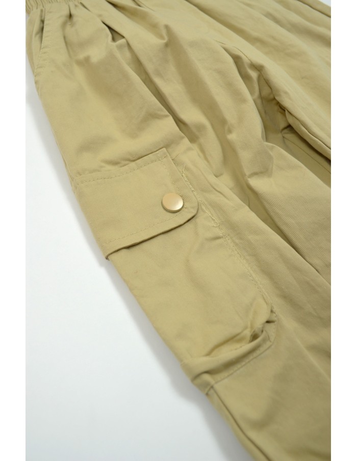 Pantalon cargo beige fille - 4 à 14 ans - Accueil