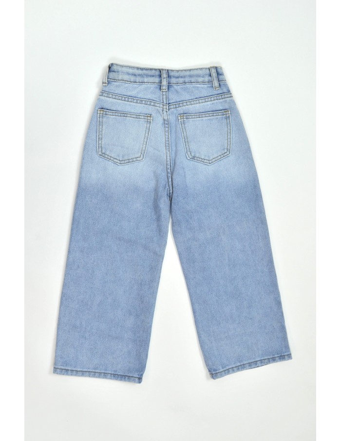 Jeans large fille "Love"- 4 à 14 ans - Accueil