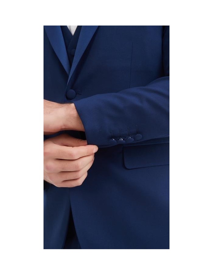Costume stretch 3 pièces Bleu marine - homme - Accueil
