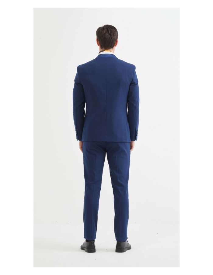 Costume stretch 3 pièces Bleu marine - homme - Accueil