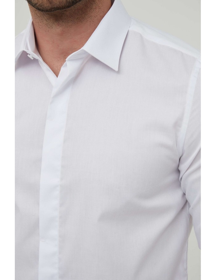 Chemise blanche slim fit - homme - Accueil