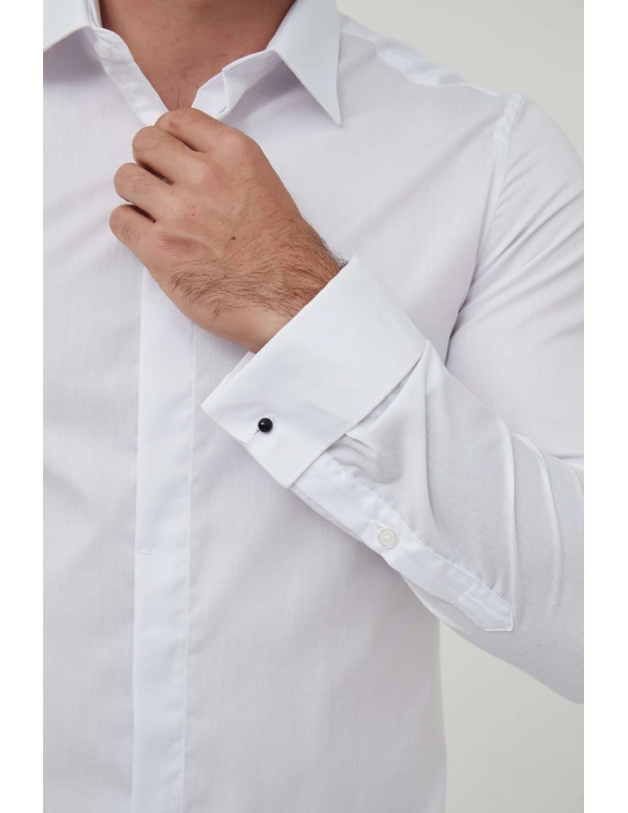 Chemise blanche slim fit - homme - Accueil