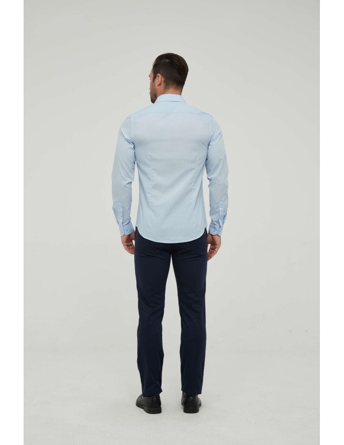 Chemise bleu ciel slim fit - homme - Accueil