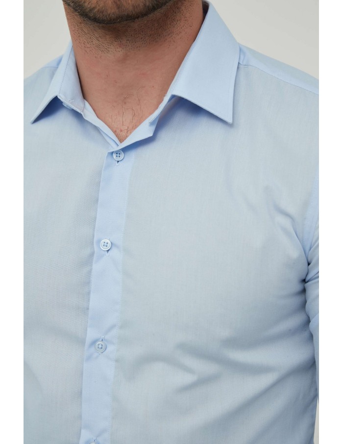 Chemise bleu ciel slim fit - homme - Accueil