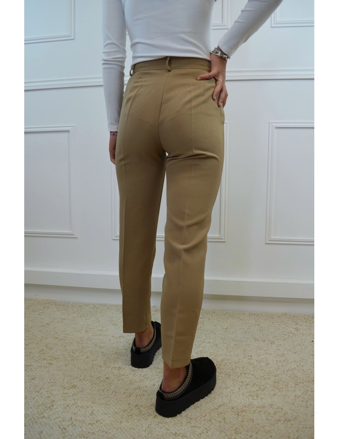 Pantalon de tailleur camel - femme - Accueil