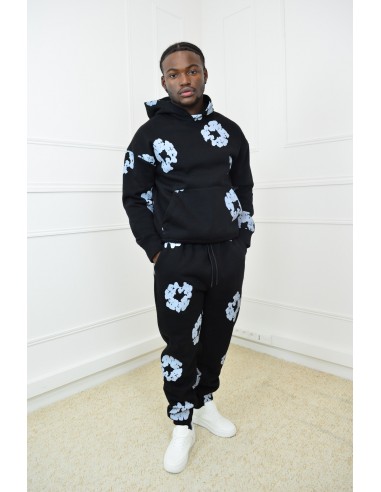 Pantalon De Jogging Homme Imprimé Fleurs 3D – Coupe Large Streetwear | Taille élastique Et Poches