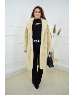 Manteau en fausse fourrure...