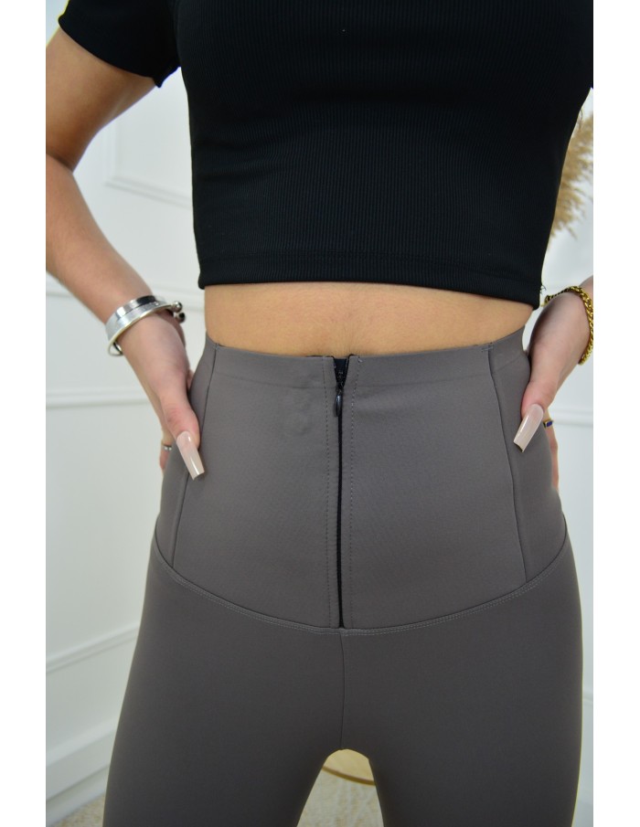 Legging sport taupe - femme - Accueil