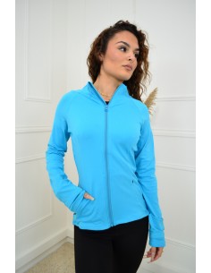 Veste bleu ciel sport - femme 2
