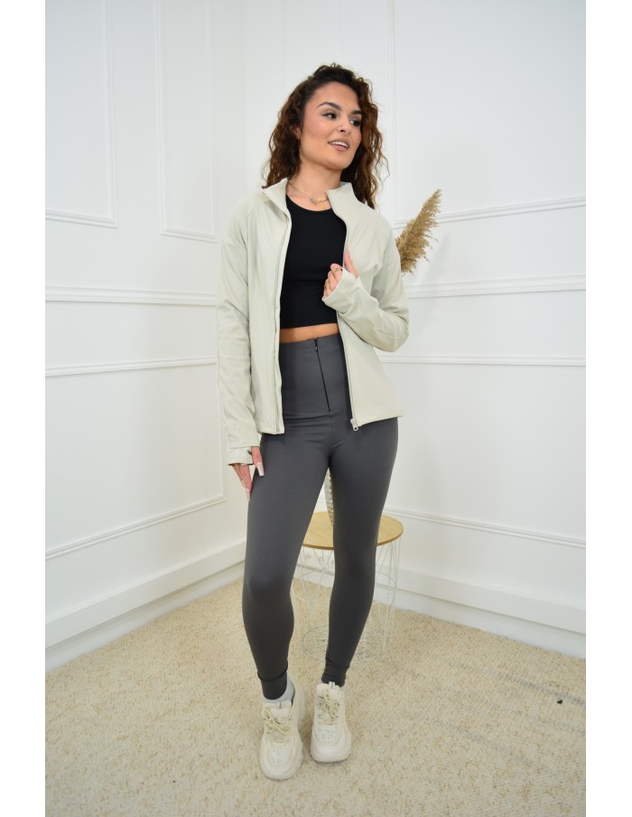 Veste beige sport - femme - Accueil