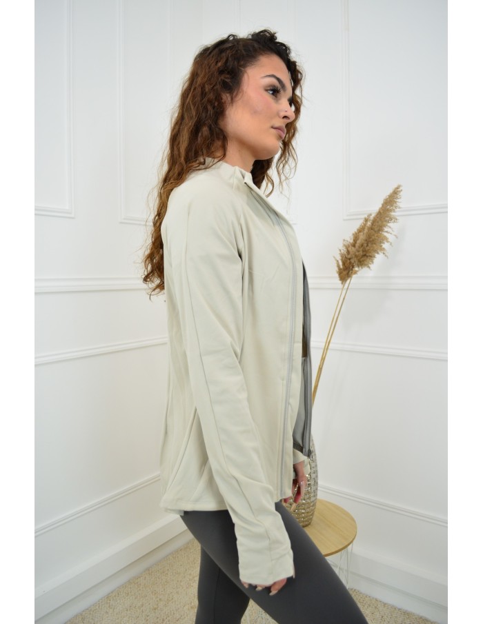 Veste beige sport - femme - Accueil