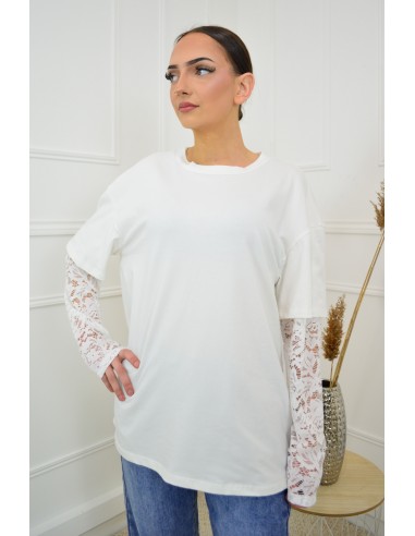 T-shirt blanc manches longues...