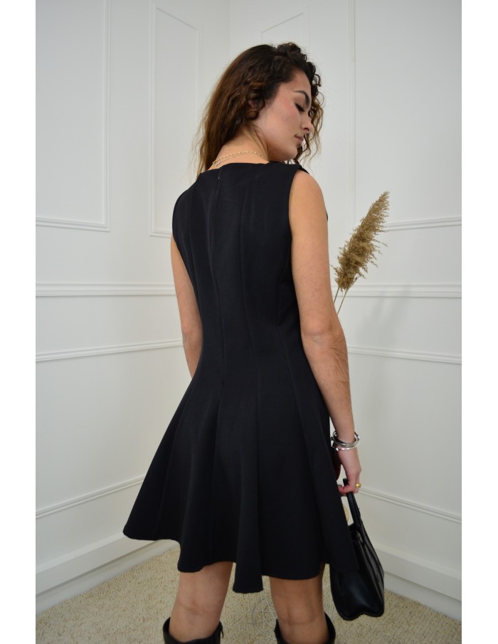 Robe Courte Évasée Femme | Élégance et Confort avec Zip au Dos
