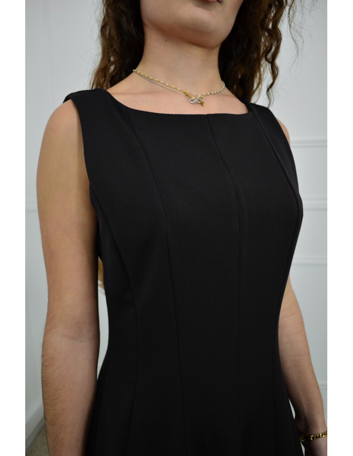 Robe Courte Évasée Femme | Élégance et Confort avec Zip au Dos