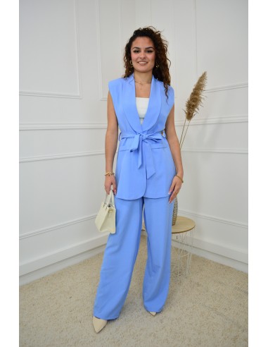Ensemble 2 Pièces Bleu : Blazer sans...