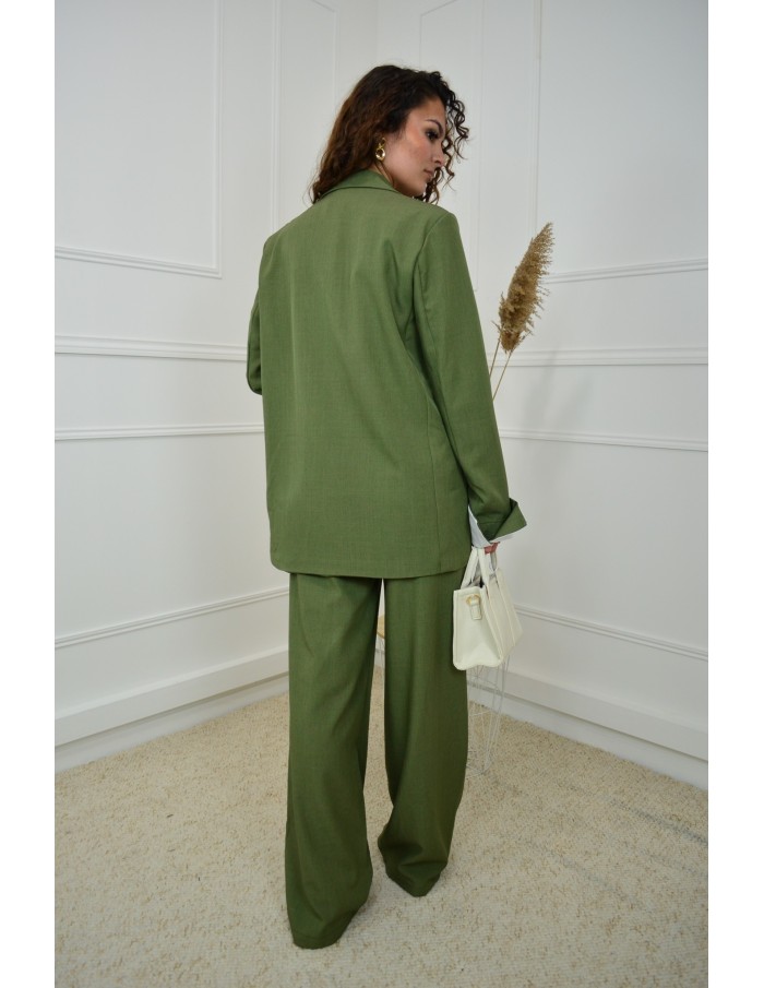 Ensemble 2 Pièces vert : Blazer et Pantalon - femme - Accueil
