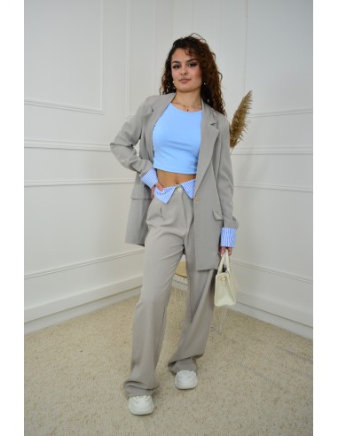 Ensemble 2 pièces gris clair - Blazer...