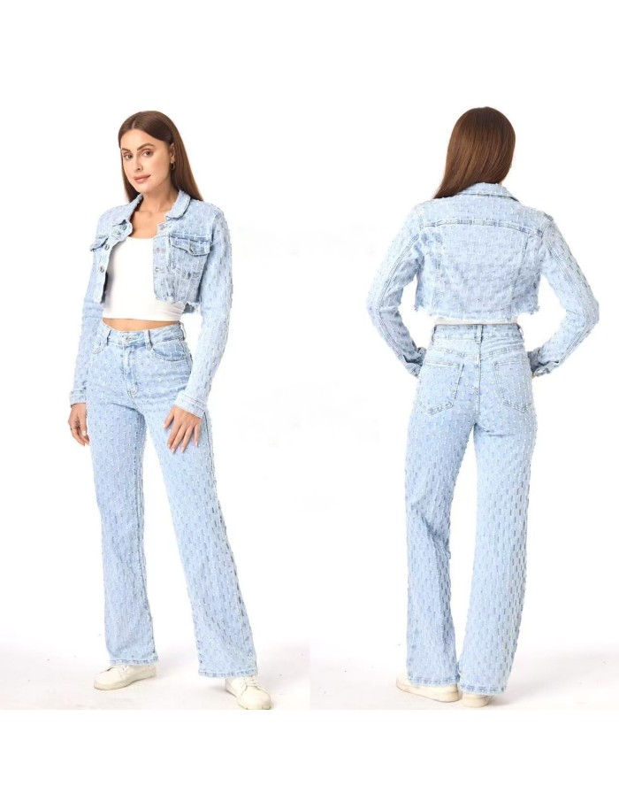 Veste en Jean Courte Effet Déchiré - Style Décontracté et Moderne pour Femme
