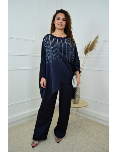 Ensemble bleu marine haut + pantalon...