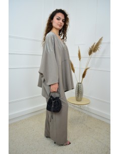 Ensemble taupe haut avec... 2