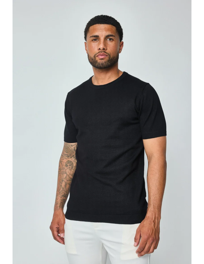 T-shirt uni en maille homme – Confort et style minimaliste