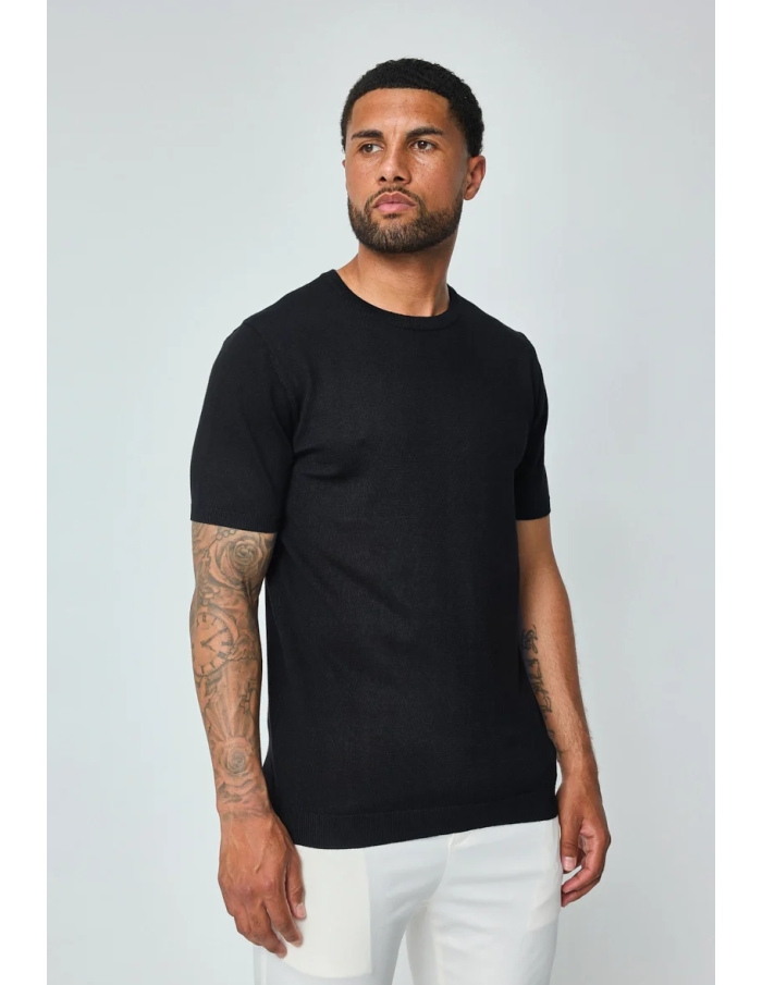 T-shirt uni en maille homme – Confort et style minimaliste