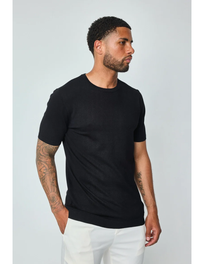 T-shirt uni en maille homme – Confort et style minimaliste