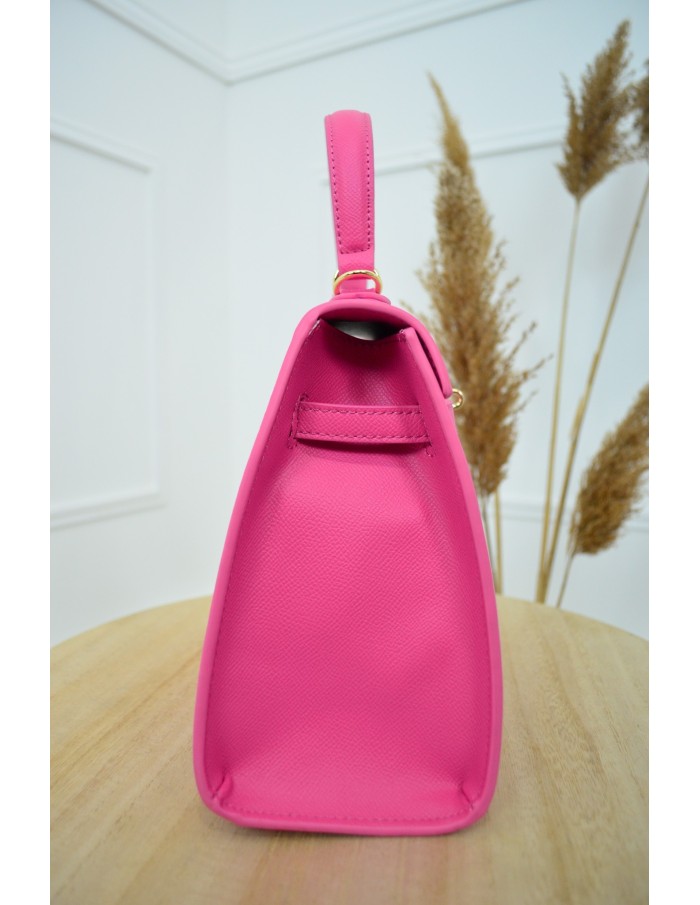 Sac à main rose femme – Détails dorés chic & élégant