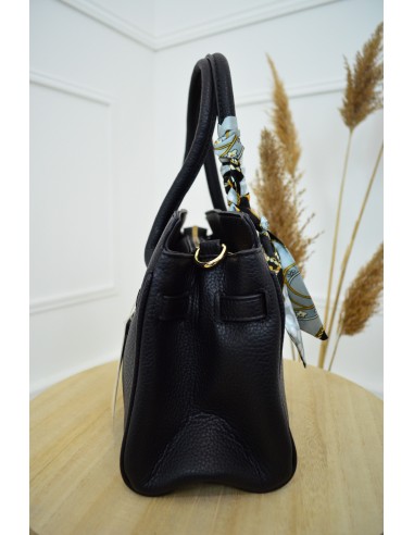 Sac à main noir avec detail doré avec...