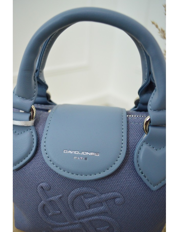 Petit sac à main porté main bleu David Jones Paris
