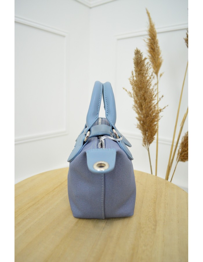 Petit sac à main porté main bleu David Jones Paris
