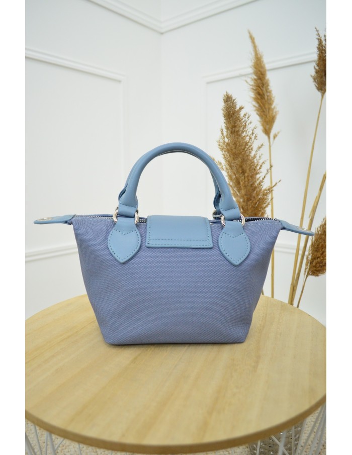 Petit sac à main porté main bleu David Jones Paris