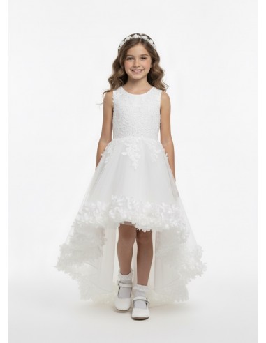 Robe Blanche Fille – Dentelle, Tulle...